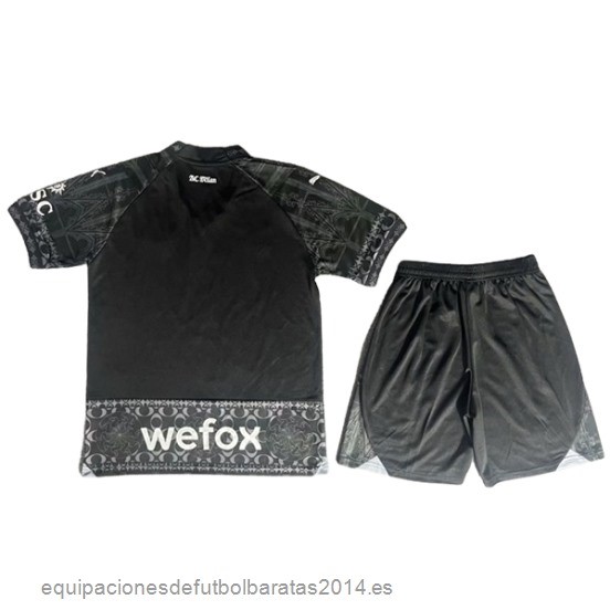 Nuevo Cuarta Conjunto De Hombre AC Milan 23/24 Negro Baratas